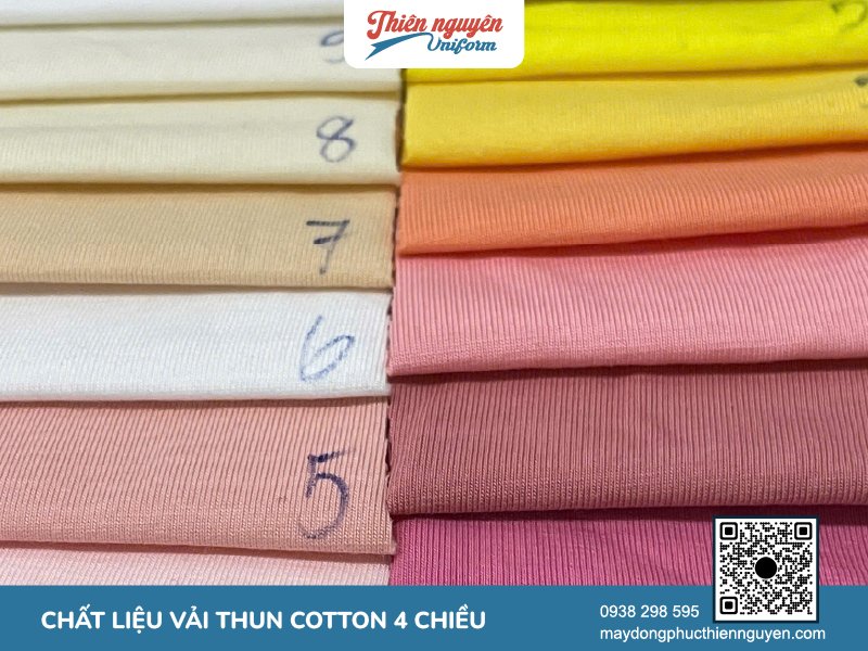 Những ưu và nhược điểm của vải thun cotton 4 chiều