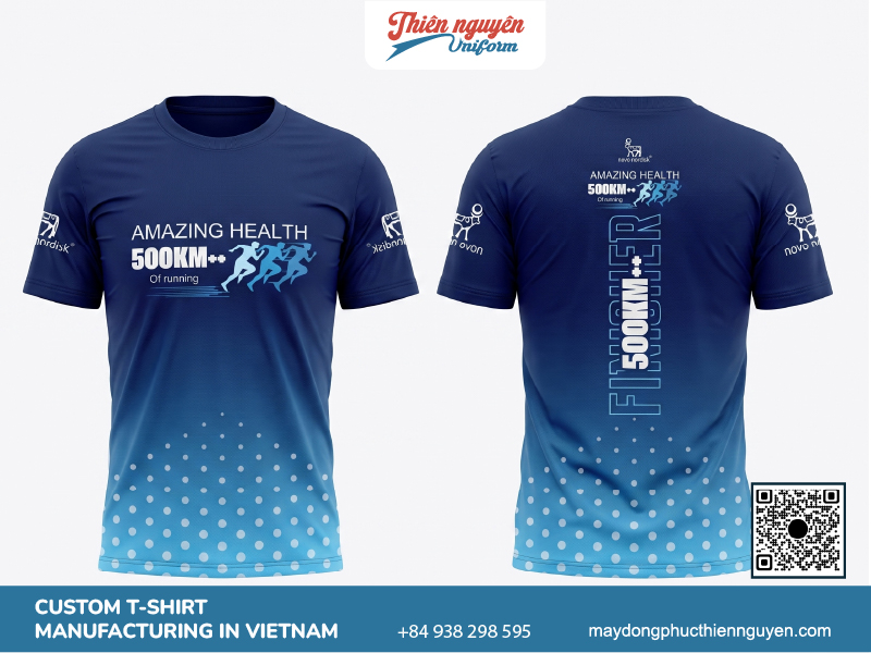 Sample heat-tranfer t-shirt uniform