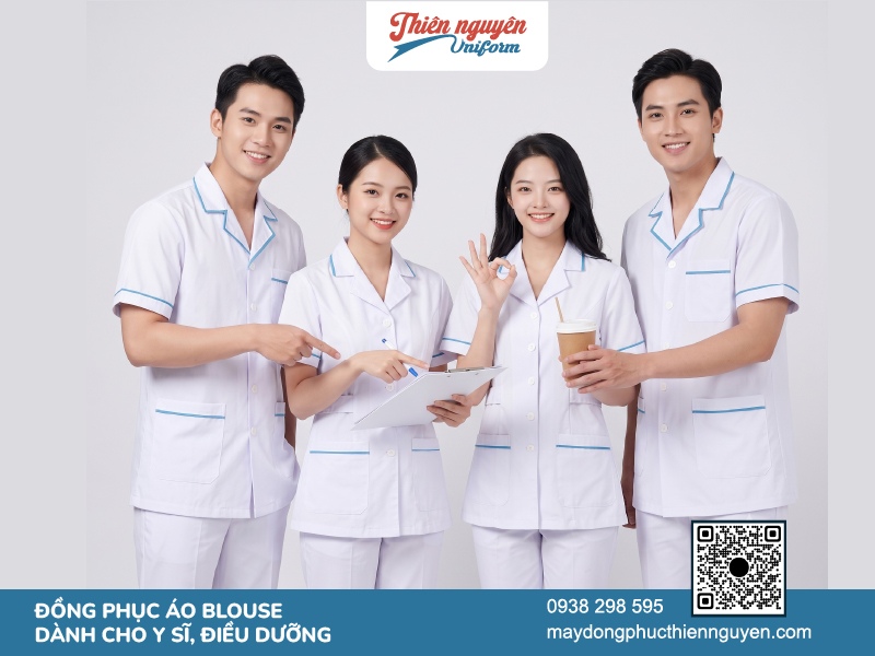 Mẫu trang phục áo blouse dành cho y sĩ, điều dưỡng