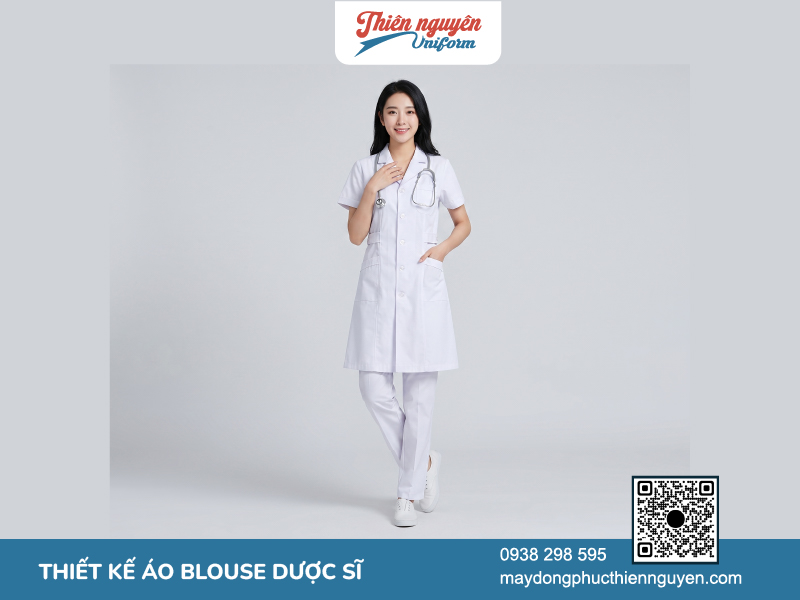 Đồng phục áo blouse y tế cho dược sĩ