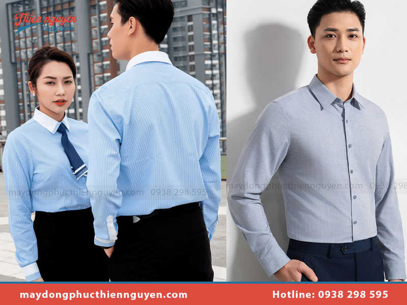 áo sơ mi đồng phục tay dài