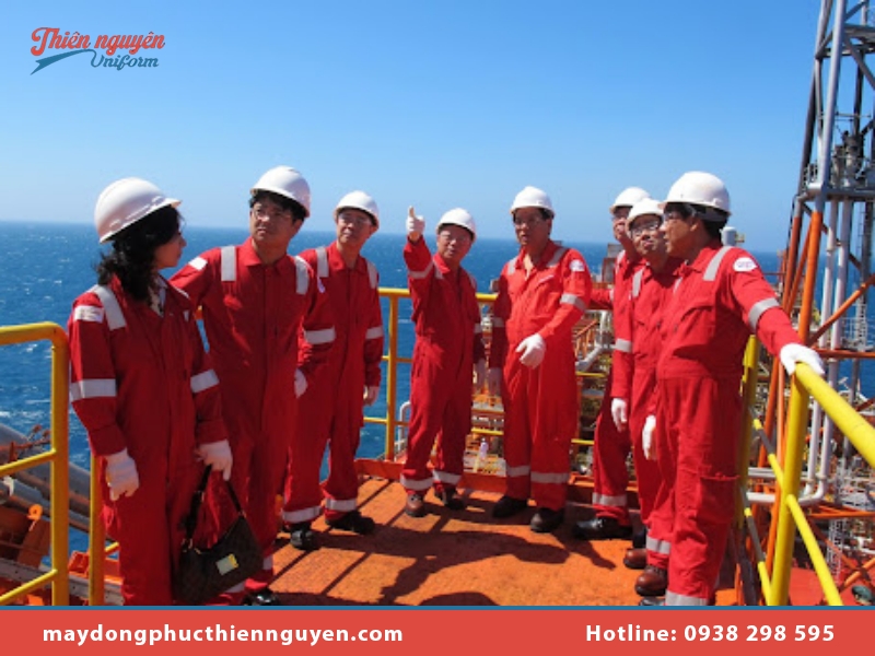 Đặt may đồng phục công nhân dầu khí chất lượng tại Đồng Phục Thiên Nguyên