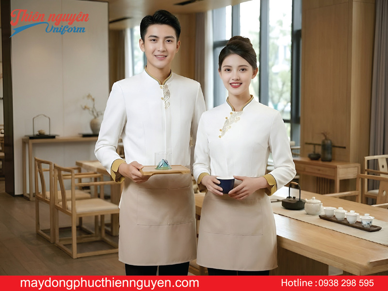 mẫu đồng phục nhân viên lễ tân nhà hàng