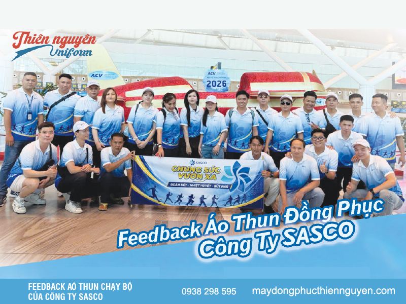 Hình ảnh feedback áo thun chạy bộ công ty Sasco
