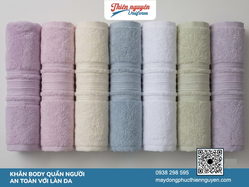Trọn bộ khăn quấn body spa chất liệu mềm mại