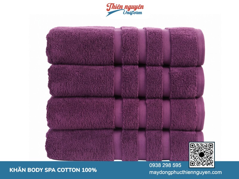 Khăn body spa chất liệu cotton 100%