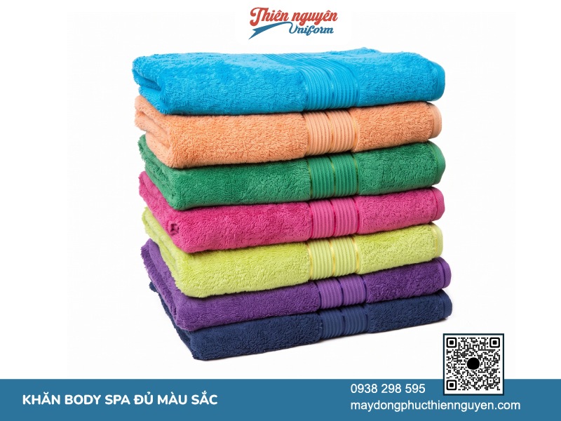 Tông màu đa dạng khăn body spa