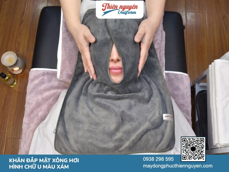 Khăn đắp mặt xông hơi chuyện dụng tại các spa làm đẹp