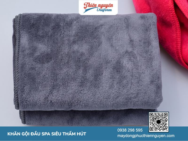 Chất liệu khăn gội đầu spa microfiber mềm mại an toàn cho da đầu