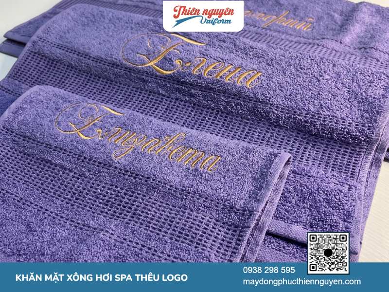 Công nghệ thêu vi tính lên khăn xông hơi spa