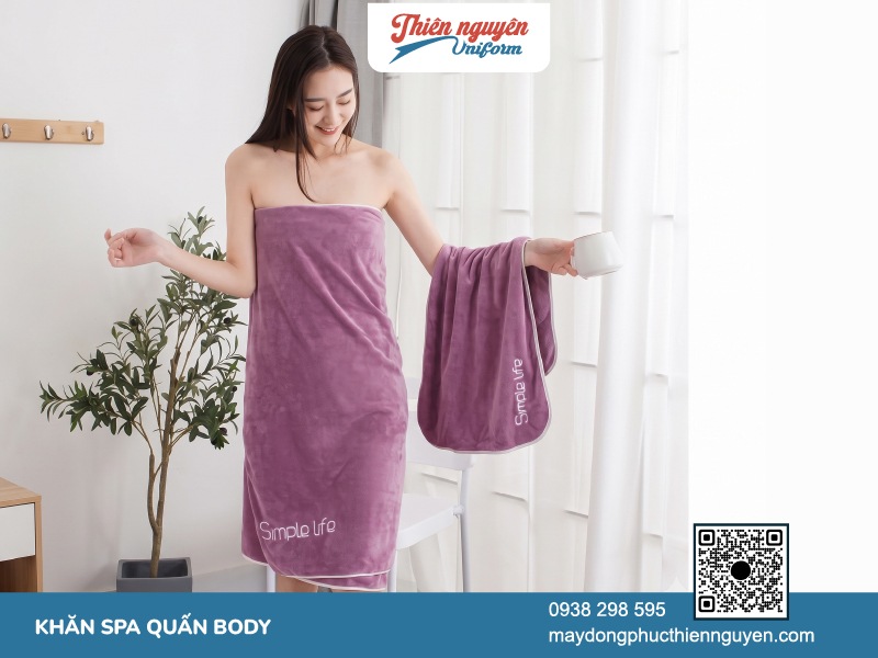 Khăn quấn body spa chất liệu an toàn cho làn da