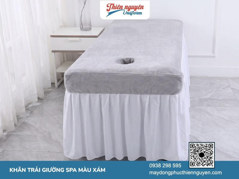 Thiết kế khăn trải giường spa bo chun 4 góc tiện lợi không sợ xê dịch