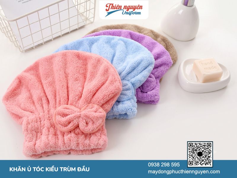 Mẫu khăn ủ, quấn tóc chất liệu microfiber