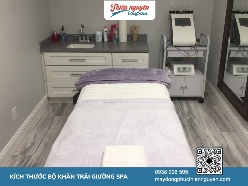 Khăn trải giường spa microfiber đa dạng kích thước