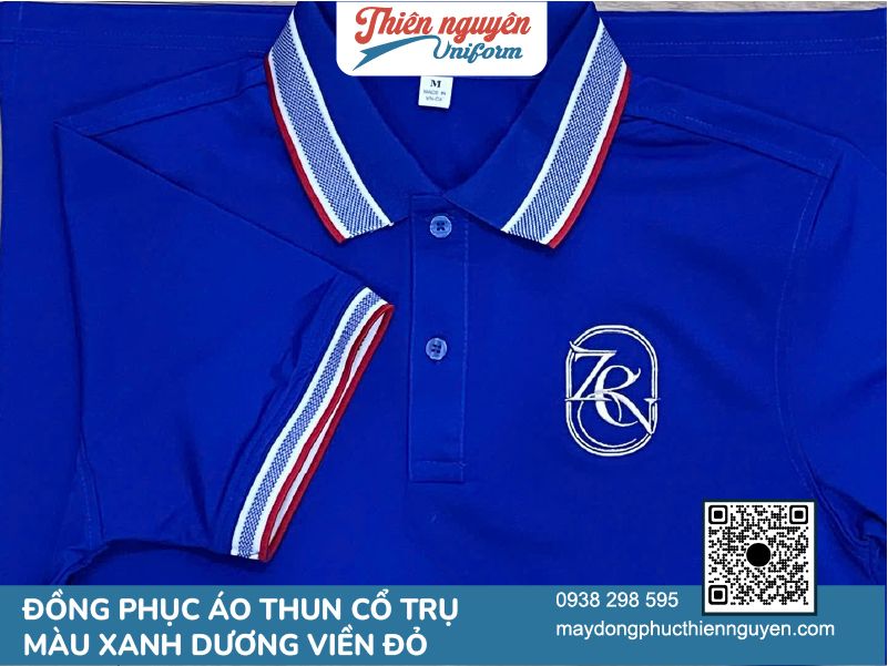 Màu sắc kiểu dáng mẫu áo thun đồng phục polo kết hợp với cổ và bo tay may dệt tổ ong
