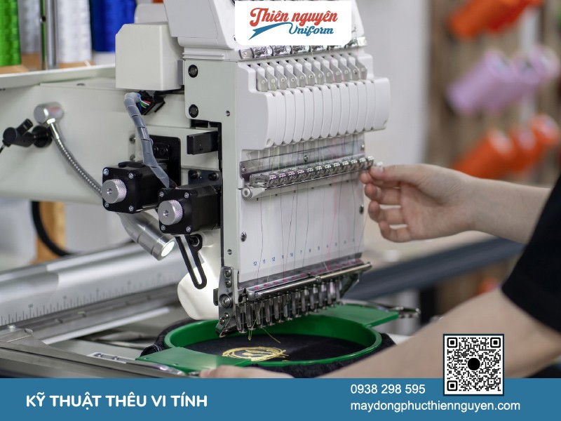 Tìm hiểu về kỹ thuật thêu vi tính đồng phục