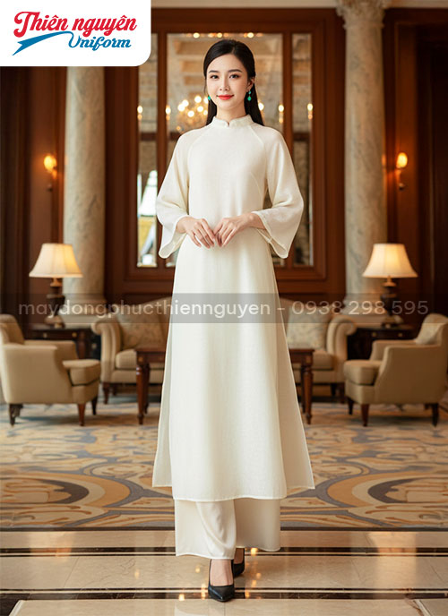 Mẫu áo dài đồng phục đẹp tinh tế