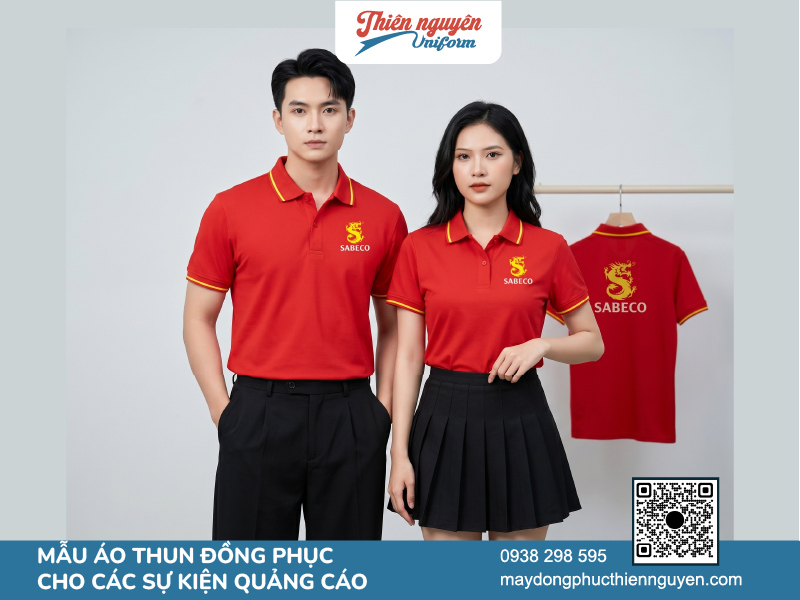 Phục vụ cho các sự kiện mẫu áo thun polo thường sử dụng tông màu tươi, tạo sự chú ý