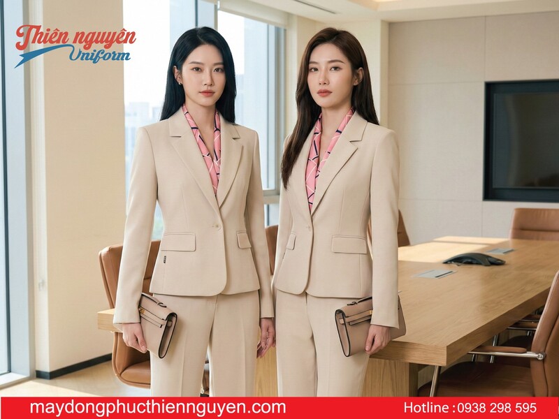 mẫu áo vest và quần tây đồng phục cho công ty bất động sản - Thiên Nguyên uniform