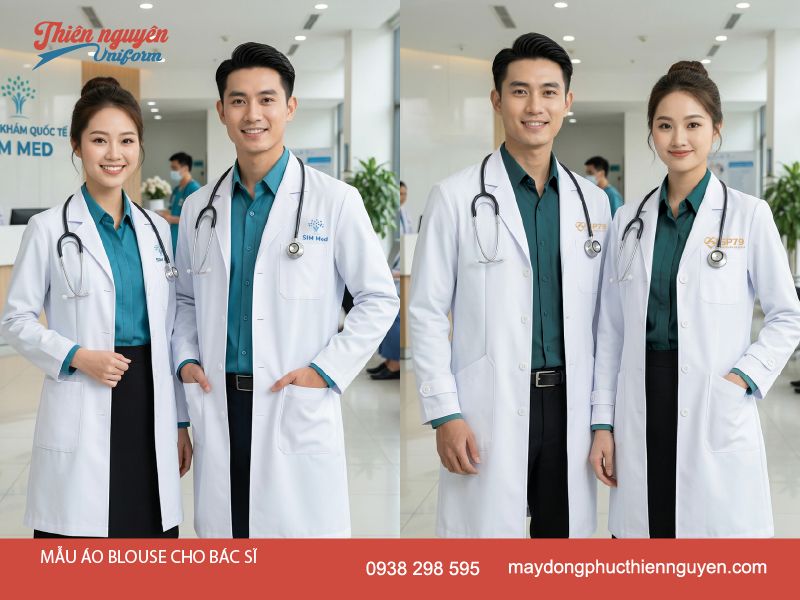 Mẫu áo Blouse dành cho bác sĩ