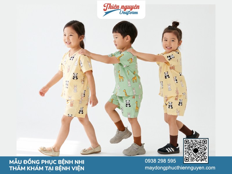 Các mẫu trang phục y tế cho bệnh nhi tại bệnh viện, phòng khám
