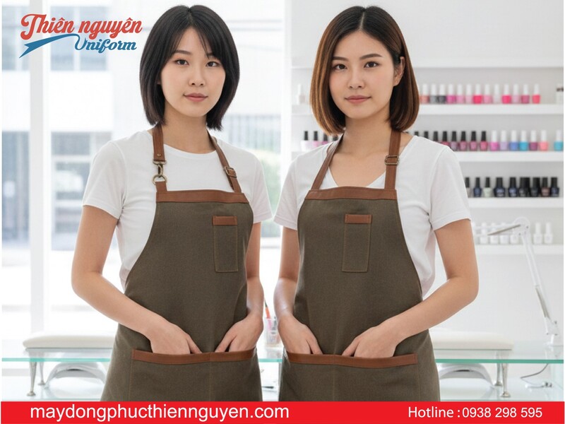 mẫu đồng phục tạp dề pha chế bartender cao cấp