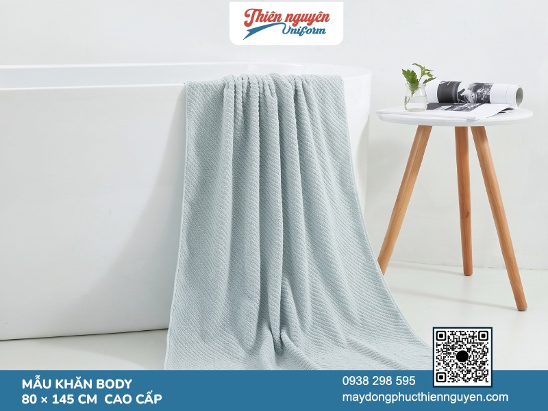 Mẫu khăn body spa khổ to dùng để đắp hoặc phủ lên người