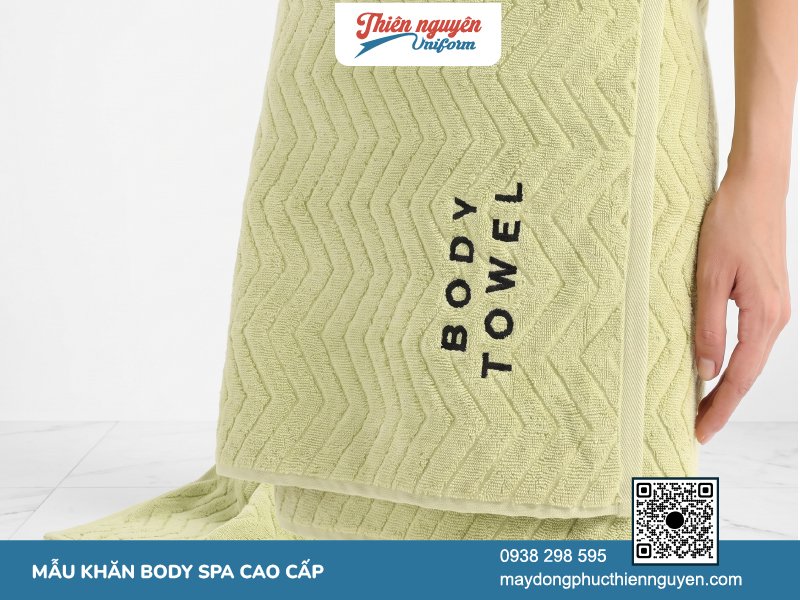Mẫu khăn body spa chất liệu dày dặn mềm mại