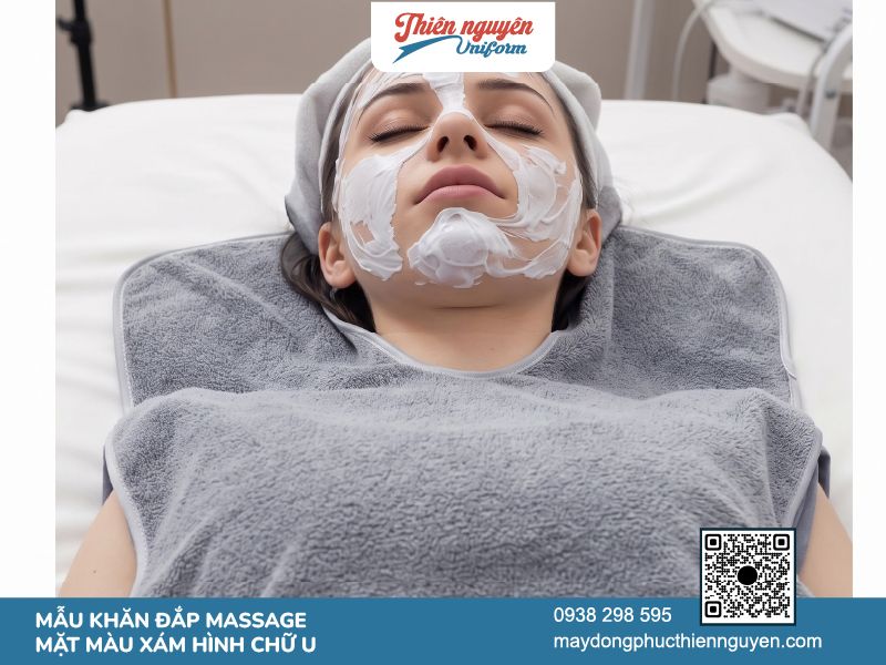 Mẫu khăn xông hơi đắp mặt hình chữ nhật