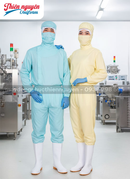 mẫu quần áo công nhân chế biến thực phẩm đẹp