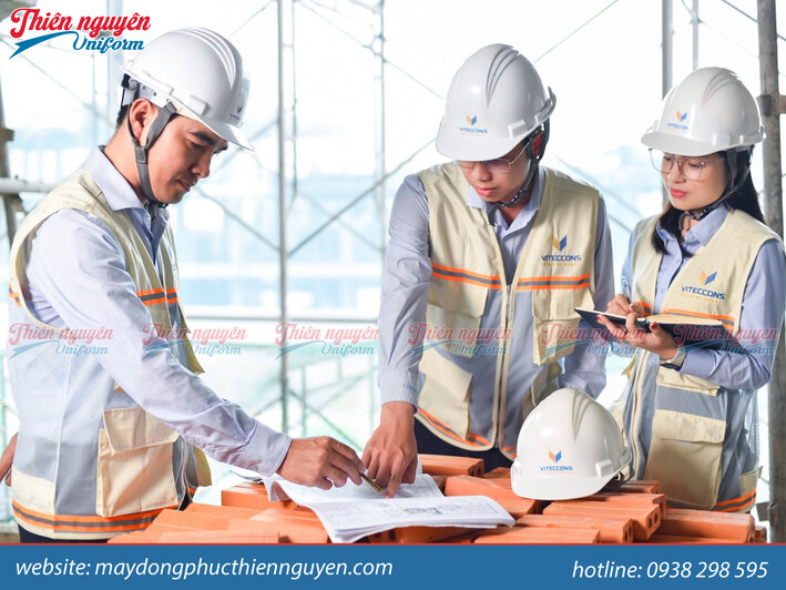 Mẫu áo gile bảo hộ lao động vải kaki