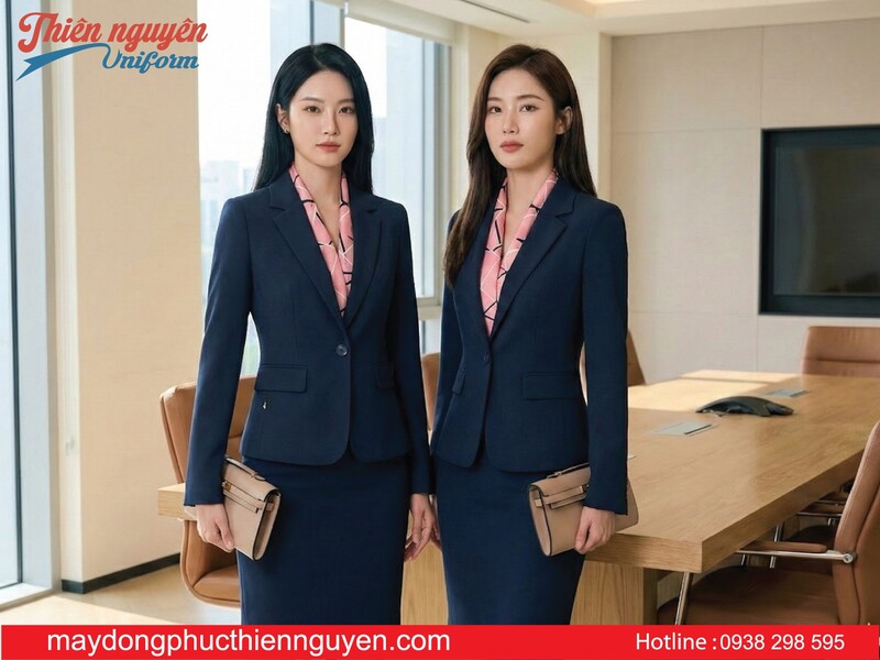 đối với quản lý nữ, Các mẫu đồng phục vest nữ công sở đẹp dành cho ngành nhà hàng thường được cách điệu