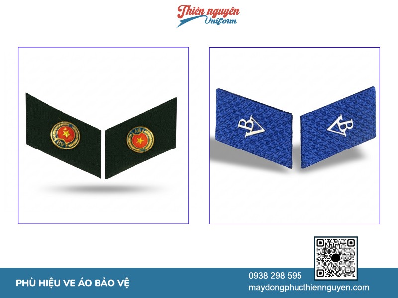 Mẫu phụ kiện ve áo đồng phục bảo vệ theo thông tư 18