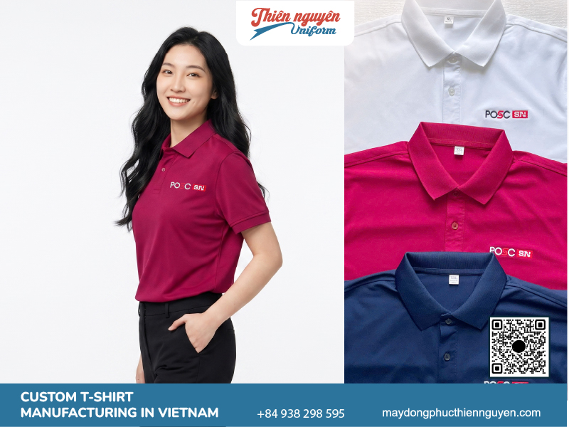 Plain polo t-shirt for company uniform
