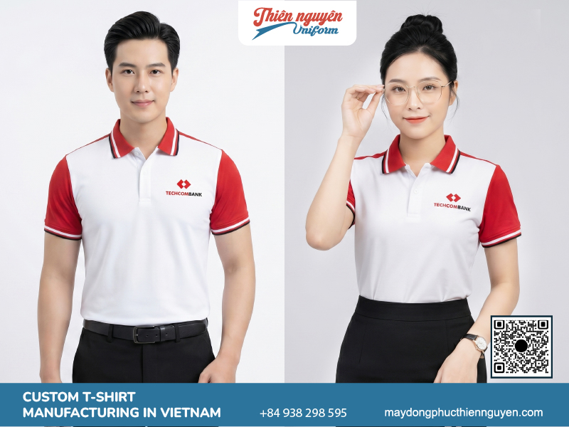 Sample of polo shirt with embroidery logo