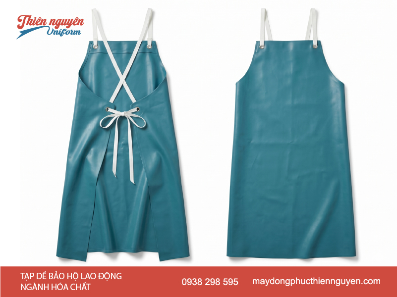 Mẫu tạp dề bảo hộ chuyên dụng dành cho ngành hóa chất