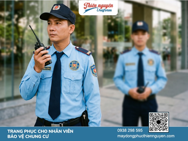 Đồng phục áo bảo vệ thiết kế tay dài dành cho mùa đông