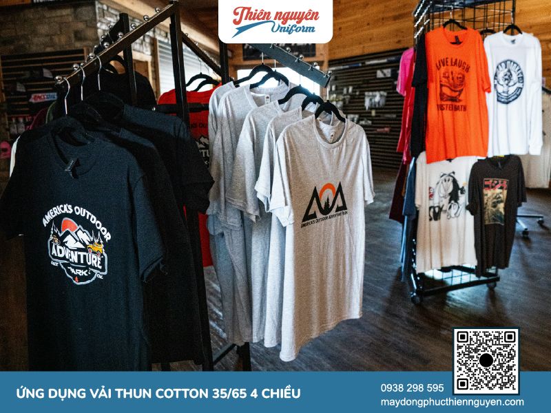 Vải thun cotton 35/65 (TC) 4 chiều và ứng dụng trong thời trang may mặc