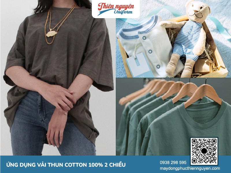 Ứng dụng may mặc hằng ngày của vải thun cotton 100% 4 chiều