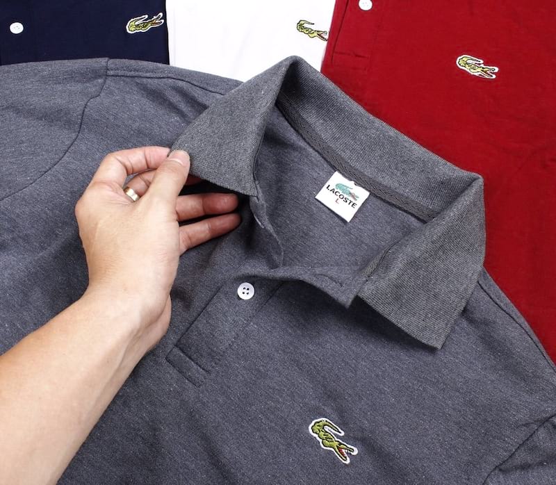 vải lacoste may áo thun team building 