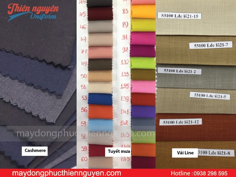 Mẫu vải may vest- Thiên Nguyên Uniform