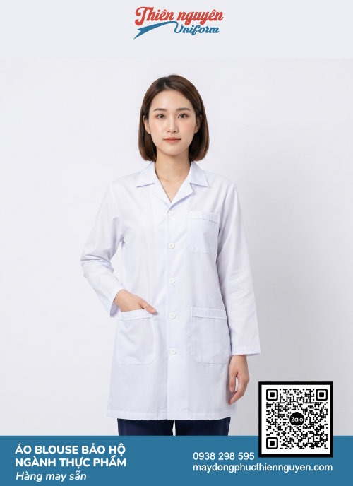 Áo blouse bảo hộ ngành thực phẩm - TN07
