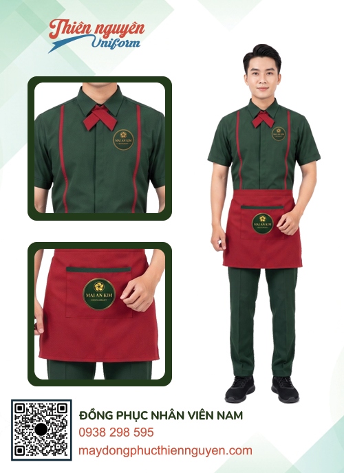 Mẫu đồng phục nhân viên phục vụ nhà hàng Mai An Kim
