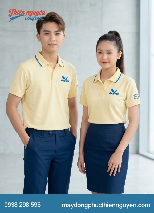 Bộ đồng phục học sinh cấp 3 trường quốc tế Mỹ AISVN