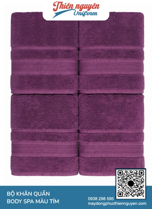 Khăn body spa chất liệu cotton 100% cao cấp