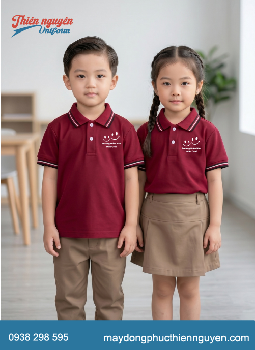 Đồng phục cho bé mầm non Trường Mỉm Cười- Smile Kindergarten