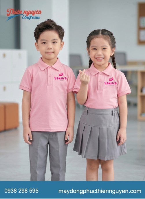 Đồng phục cho trẻ mầm non Sakura Montessori