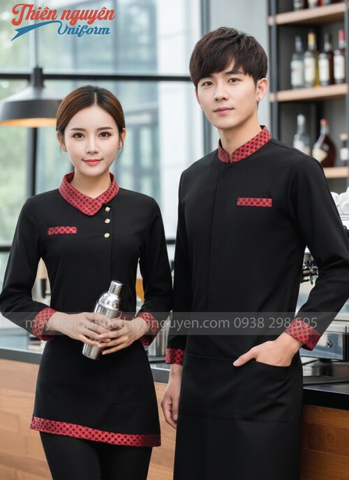 Đồng phục nhân viên pha chế quán cafe - 38