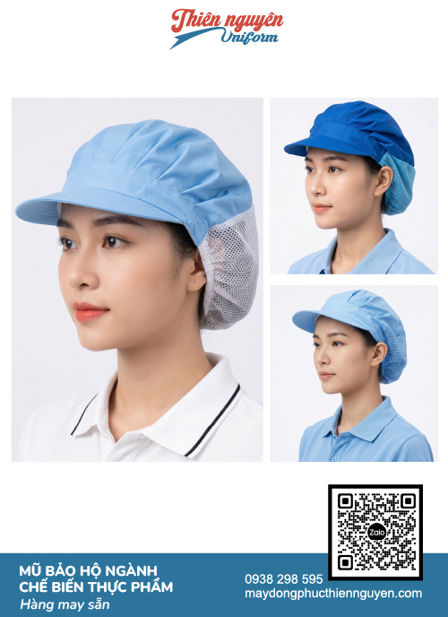 Nón bảo hộ cho công nhân ngành thực phẩm - TN08