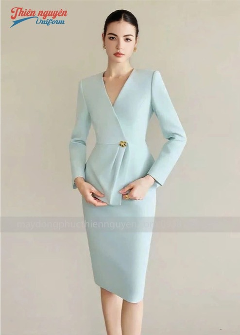 Đồng phục nhân viên lễ tân khách sạn màu pastel - 48